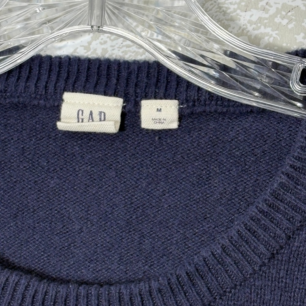 GAP Love Sweater Womens Medium Rainbow Preppy Crewneck Cute Casual Cotton Fun - Picture 3 of 10